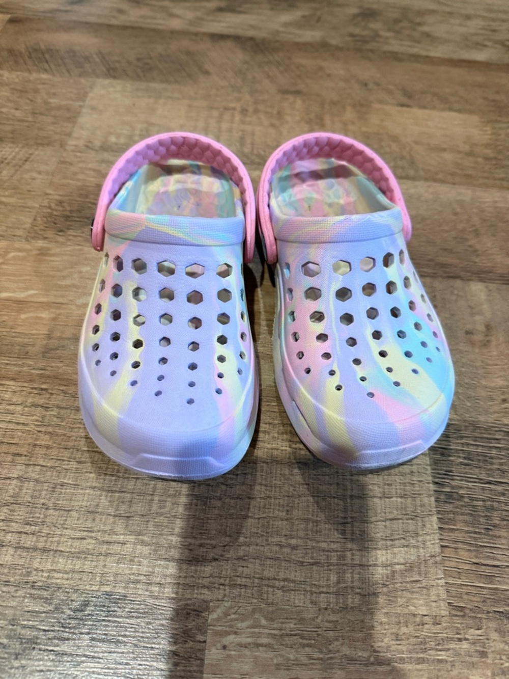 Kids Pastel Tie-Dye Clog Sandals - Pink